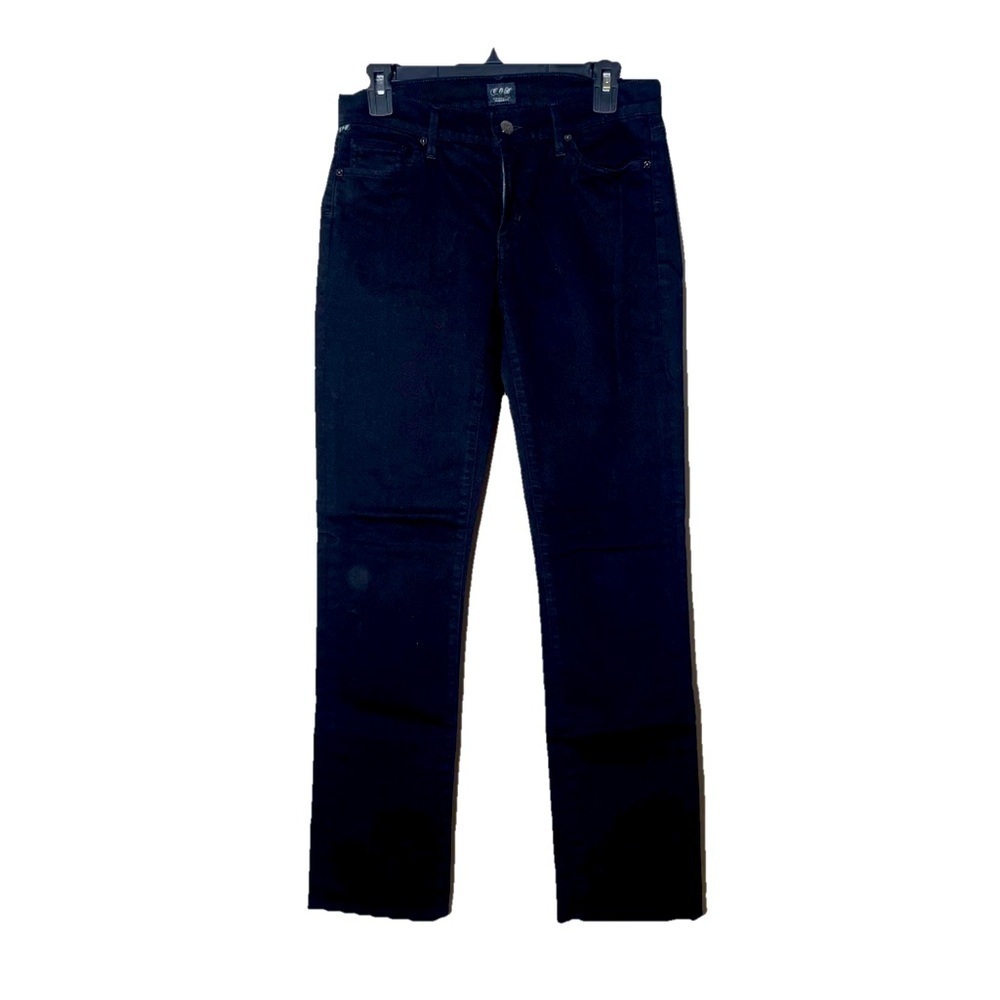 CITIZENS OF HUMANITY Black ELSON Mid Rise STRAIGHT LEG Jeans Womens Sz 27 COH